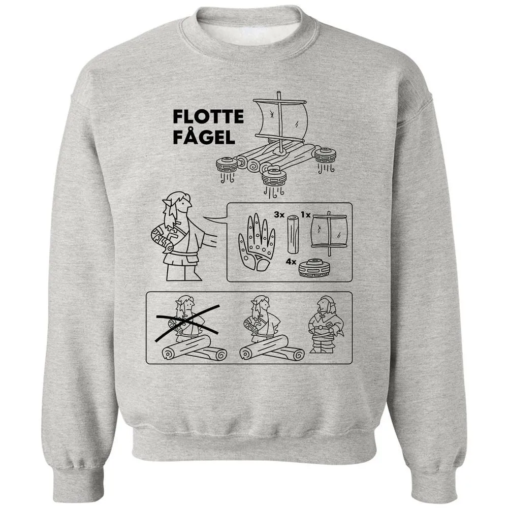 Flotte Fagel Classic Unisex Sweatshirt - Ash - 2
