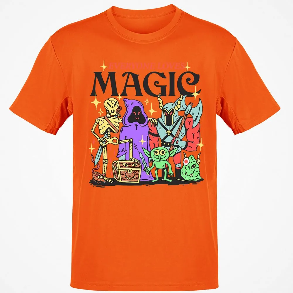 Classic Unisex T-Shirt - B144LVFZ - Orange - 8