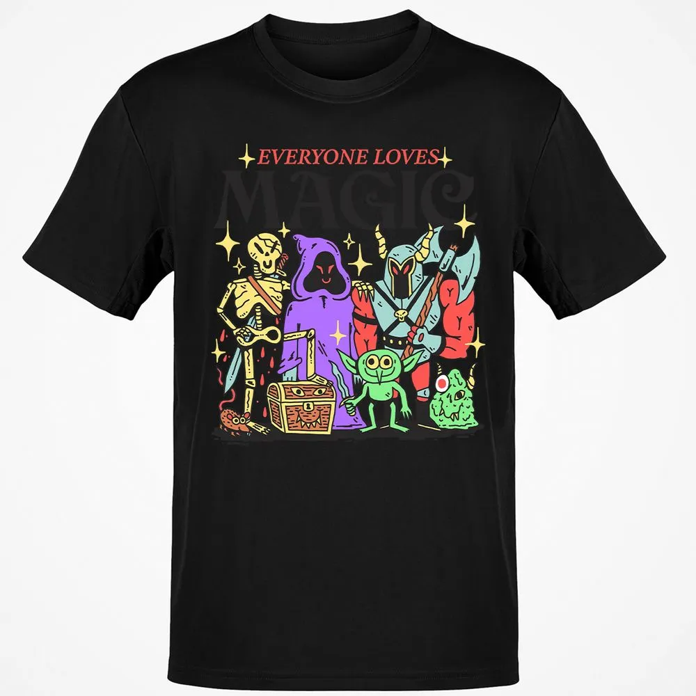Classic Unisex T-Shirt - B144LVFZ - Black - 12