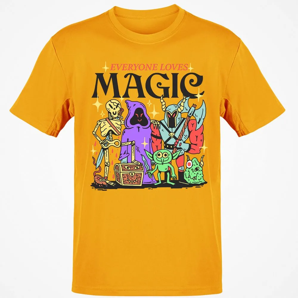 Classic Unisex T-Shirt - B144LVFZ - Gold - 4