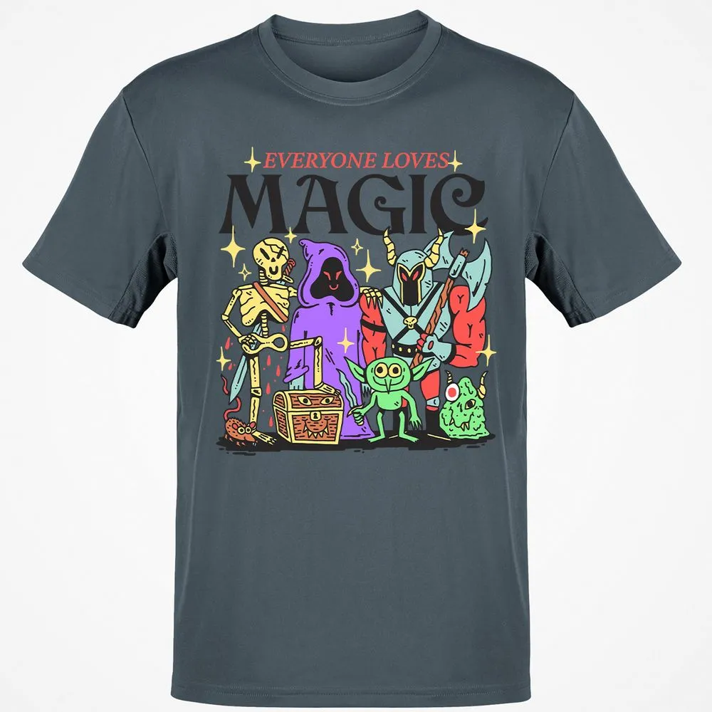 Classic Unisex T-Shirt - B144LVFZ - Charcoal - 3