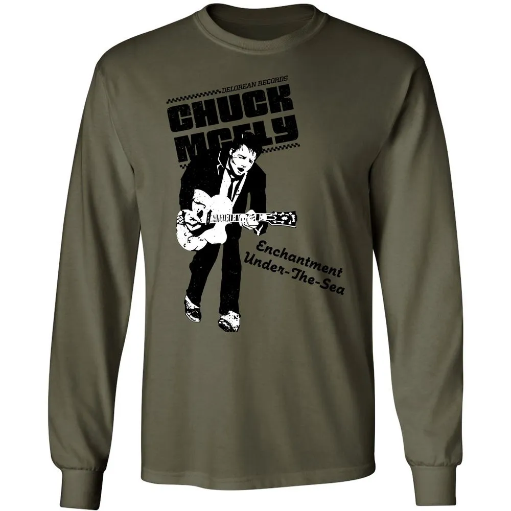 Long Sleeve T-Shirt - W6XM8RGZ - Military Green - 7