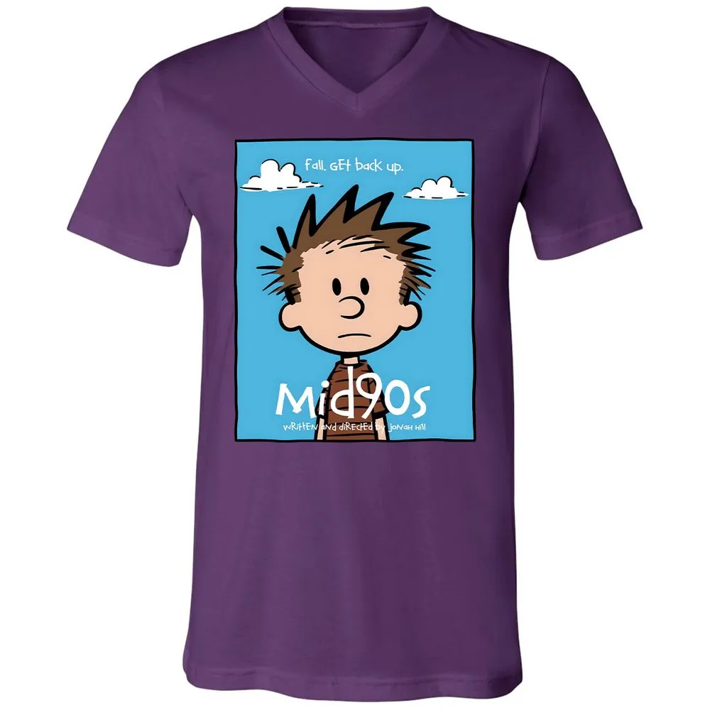 Unisex V-Neck T-Shirt - 4LGGD5H2 - Team Purple - 2