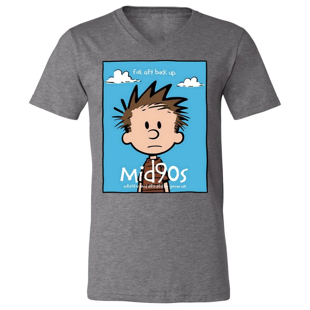 Unisex V-Neck T-Shirt - 4LGGD5H2 - Deep Heather - 13