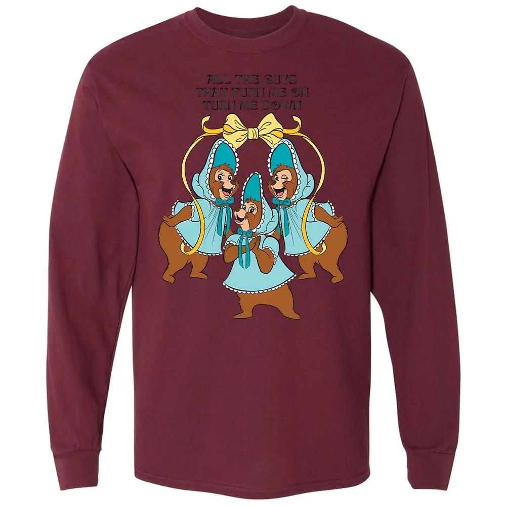 Long Sleeve T-Shirt - 1M4SVDJ7 - Maroon - 11