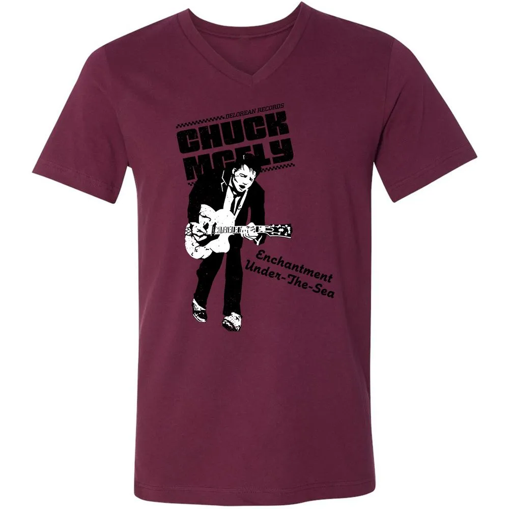 Unisex V-Neck T-Shirt - G94SNAYC - Maroon - 6