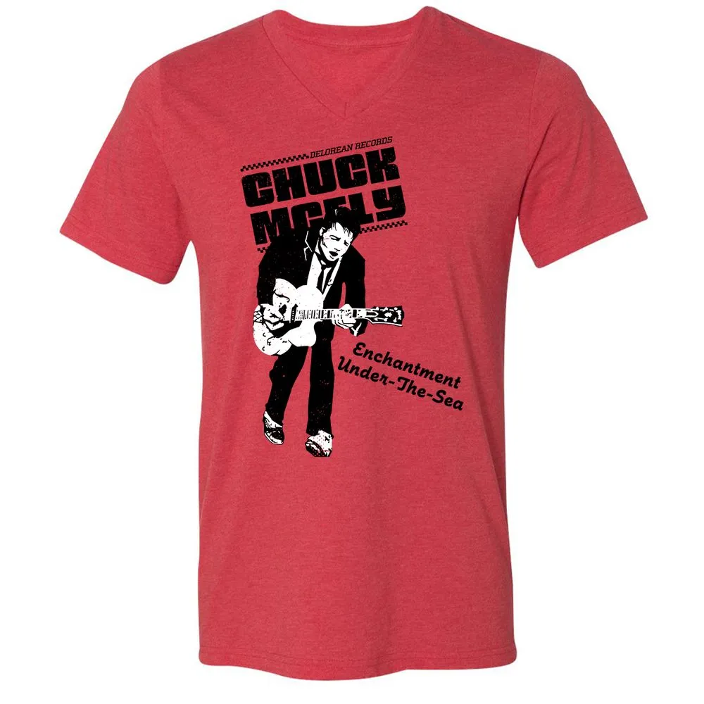 Unisex V-Neck T-Shirt - G94SNAYC - Heather Red - 5