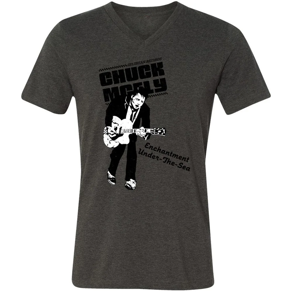 Unisex V-Neck T-Shirt - G94SNAYC - Dark Grey Heather - 8