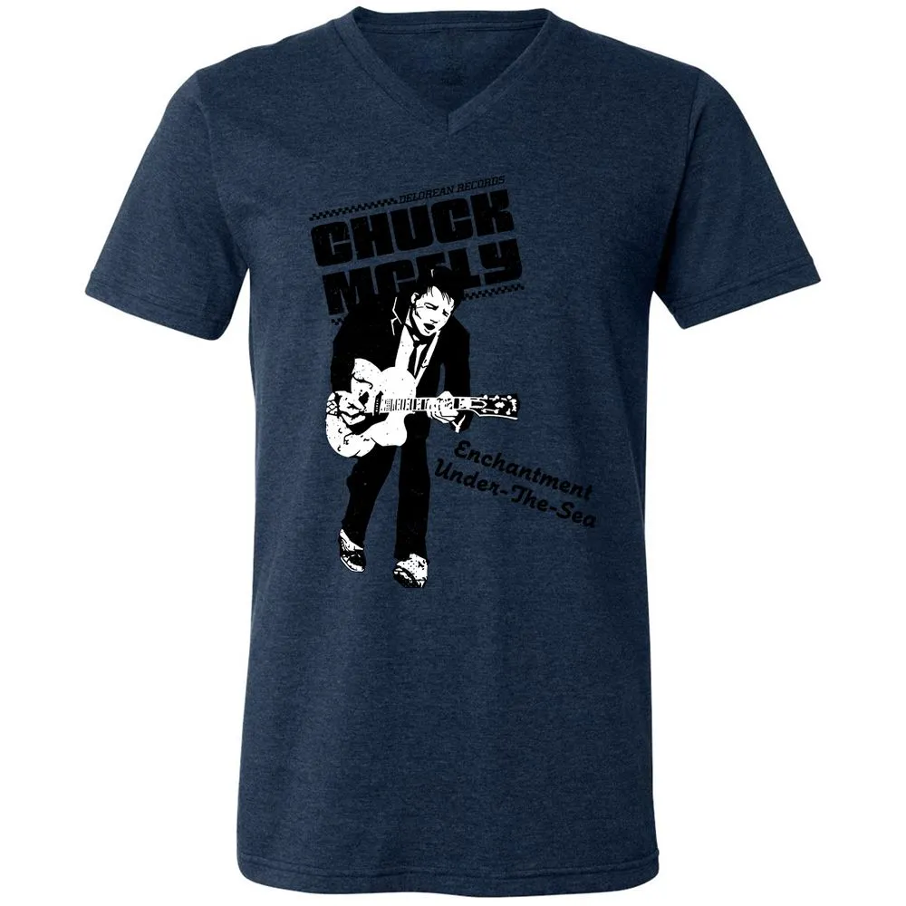 Unisex V-Neck T-Shirt - G94SNAYC - Heather Navy - 15