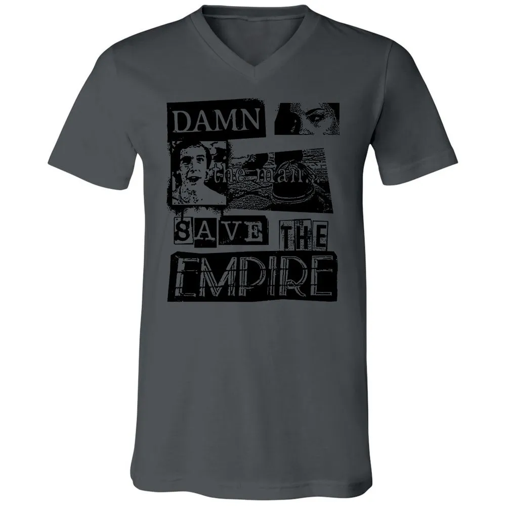 Unisex V-Neck T-Shirt - 85T26U5W - Asphalt - 12