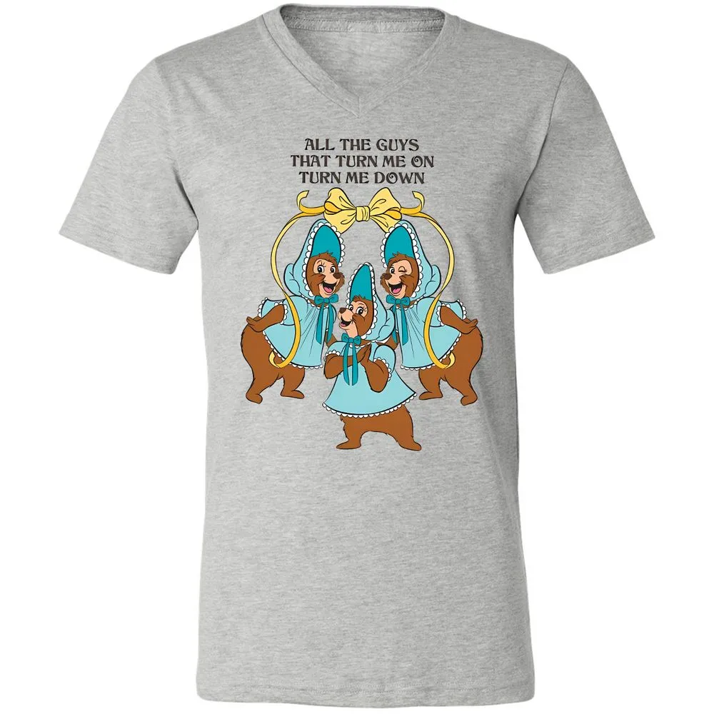 Unisex V-Neck T-Shirt - 7X4QUY5R - Athletic Heather - 7