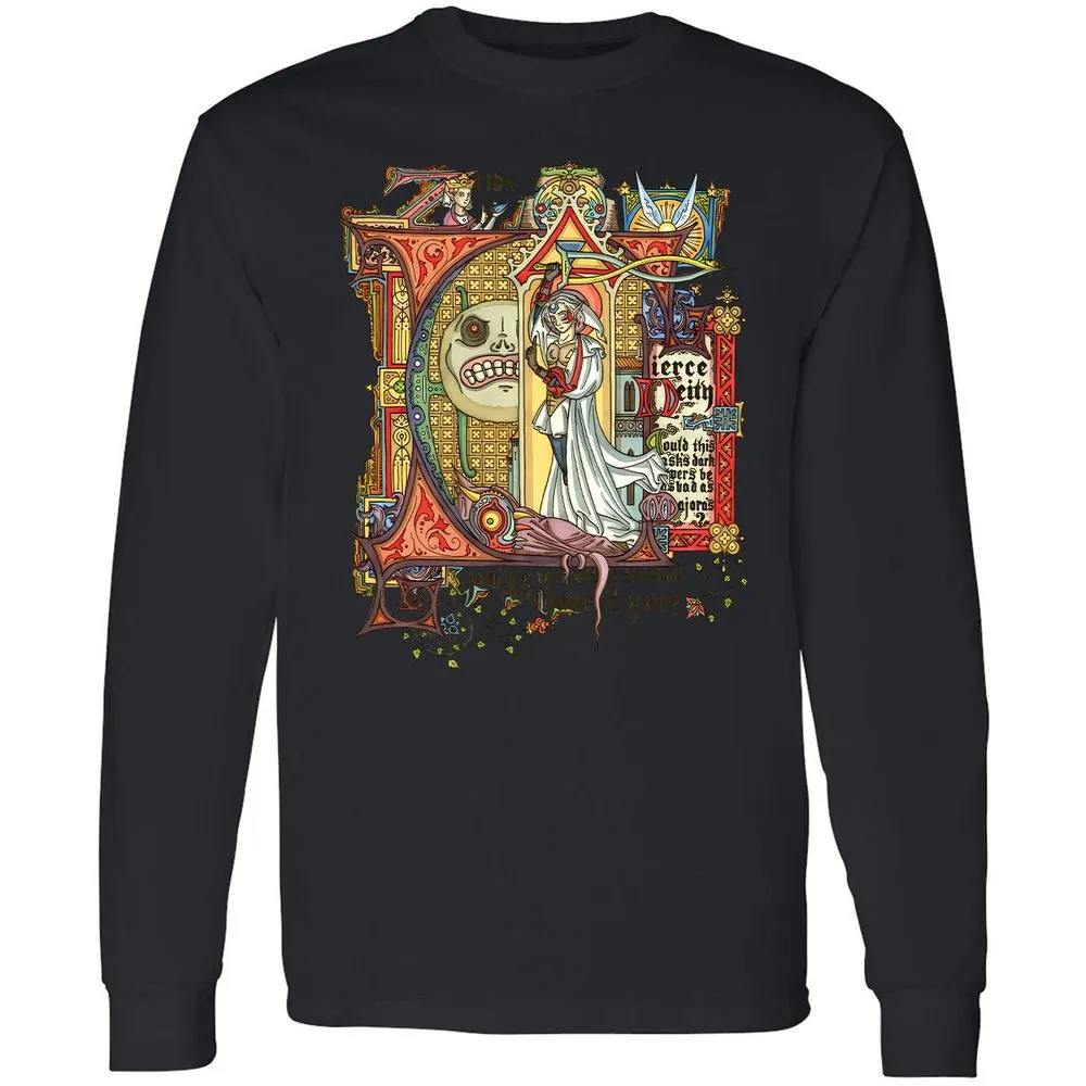 Long Sleeve T-Shirt - E2JKWK4C - Black - 16
