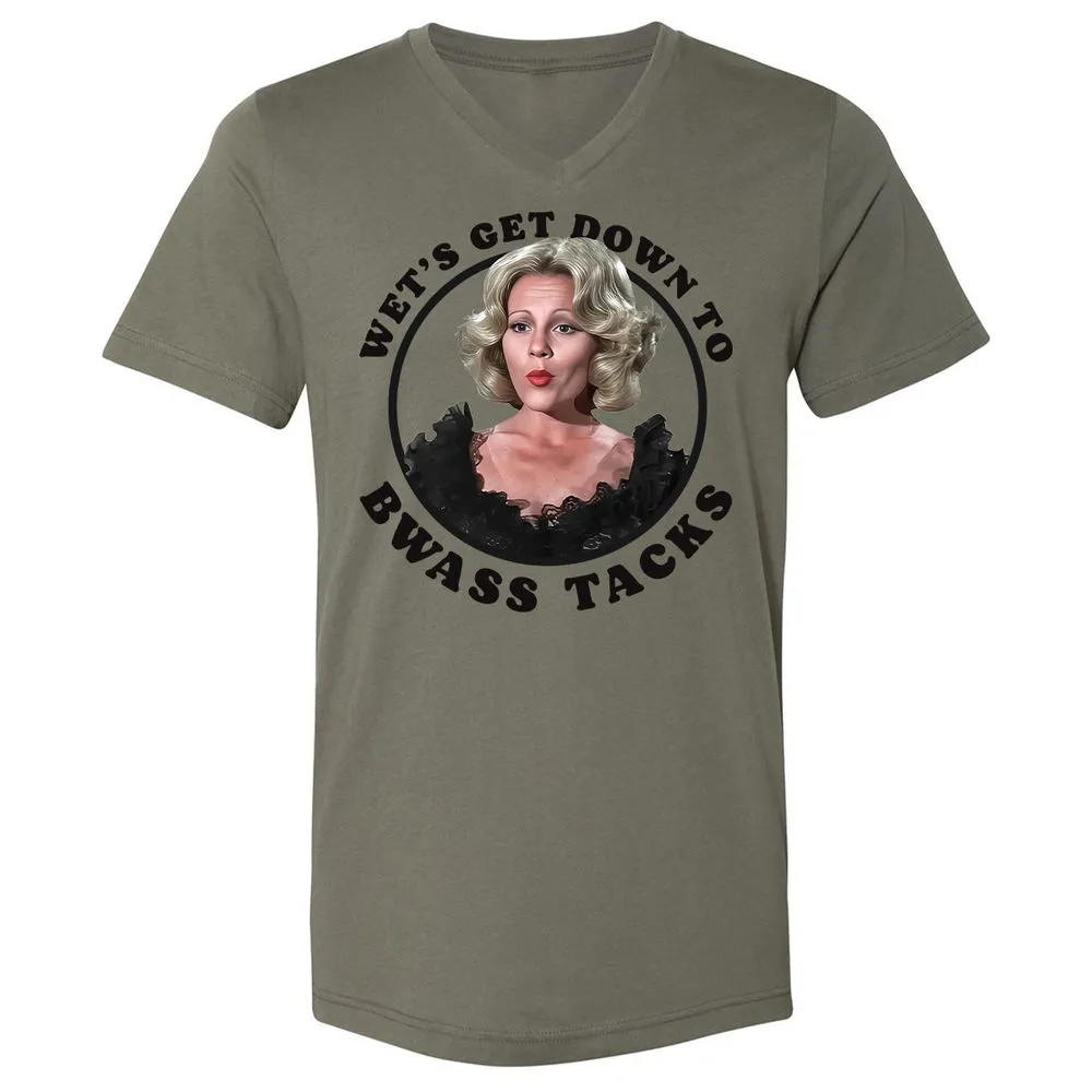 Unisex V-Neck T-Shirt - 8HRLUR38 - Military Green - 10