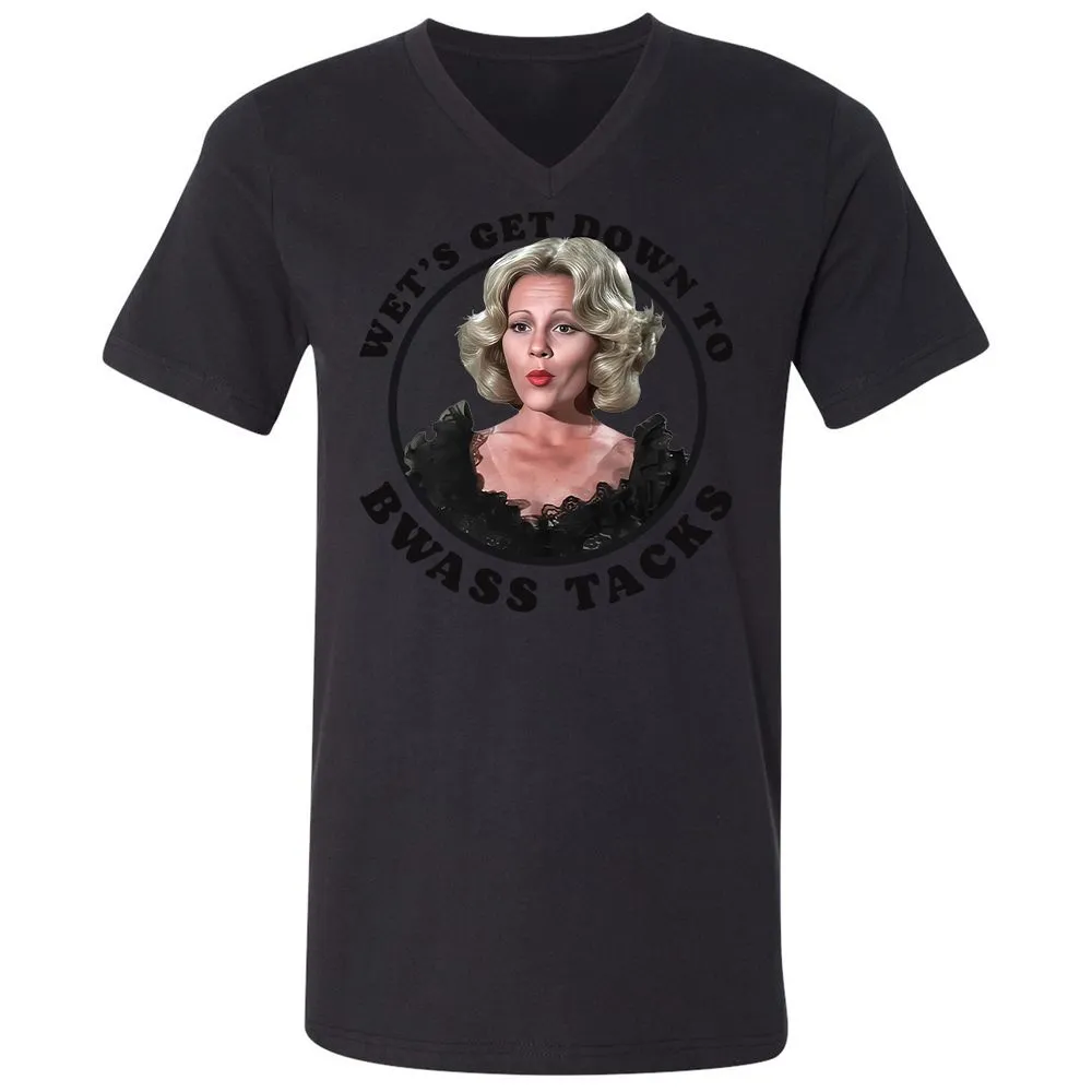Unisex V-Neck T-Shirt - 8HRLUR38 - Black - 16