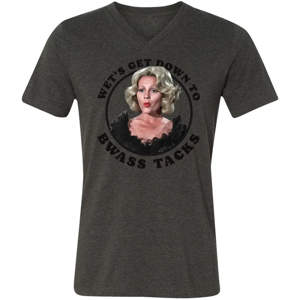 Unisex V-Neck T-Shirt - 8HRLUR38 - Dark Grey Heather - 8