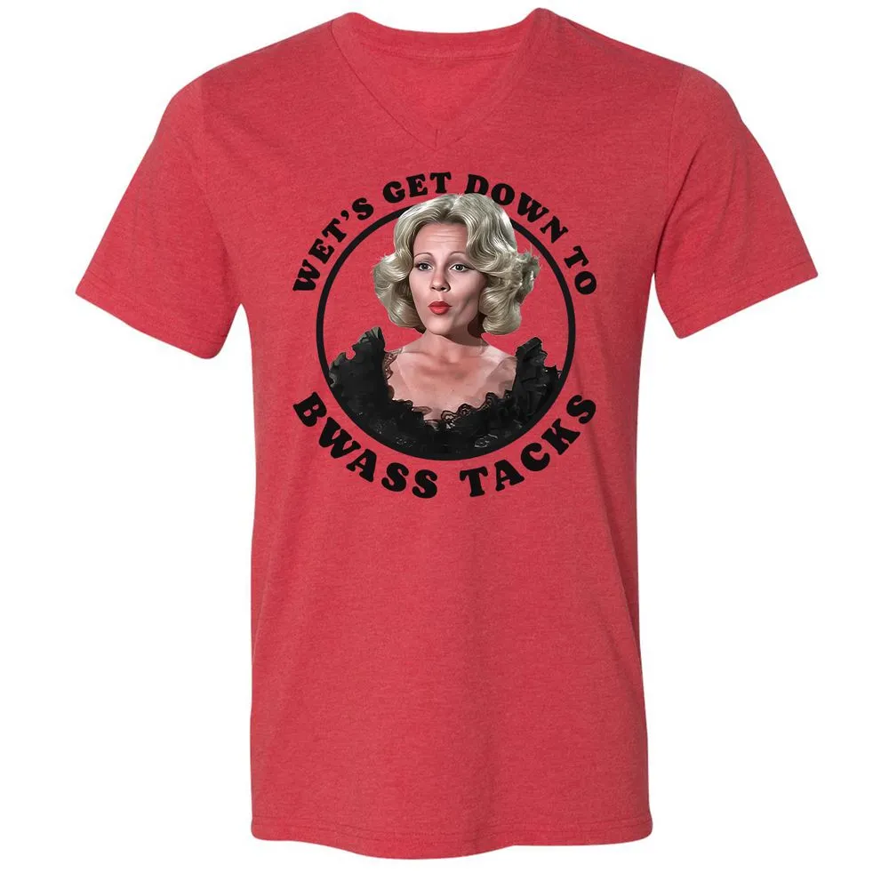 Unisex V-Neck T-Shirt - 8HRLUR38 - Heather Red - 5