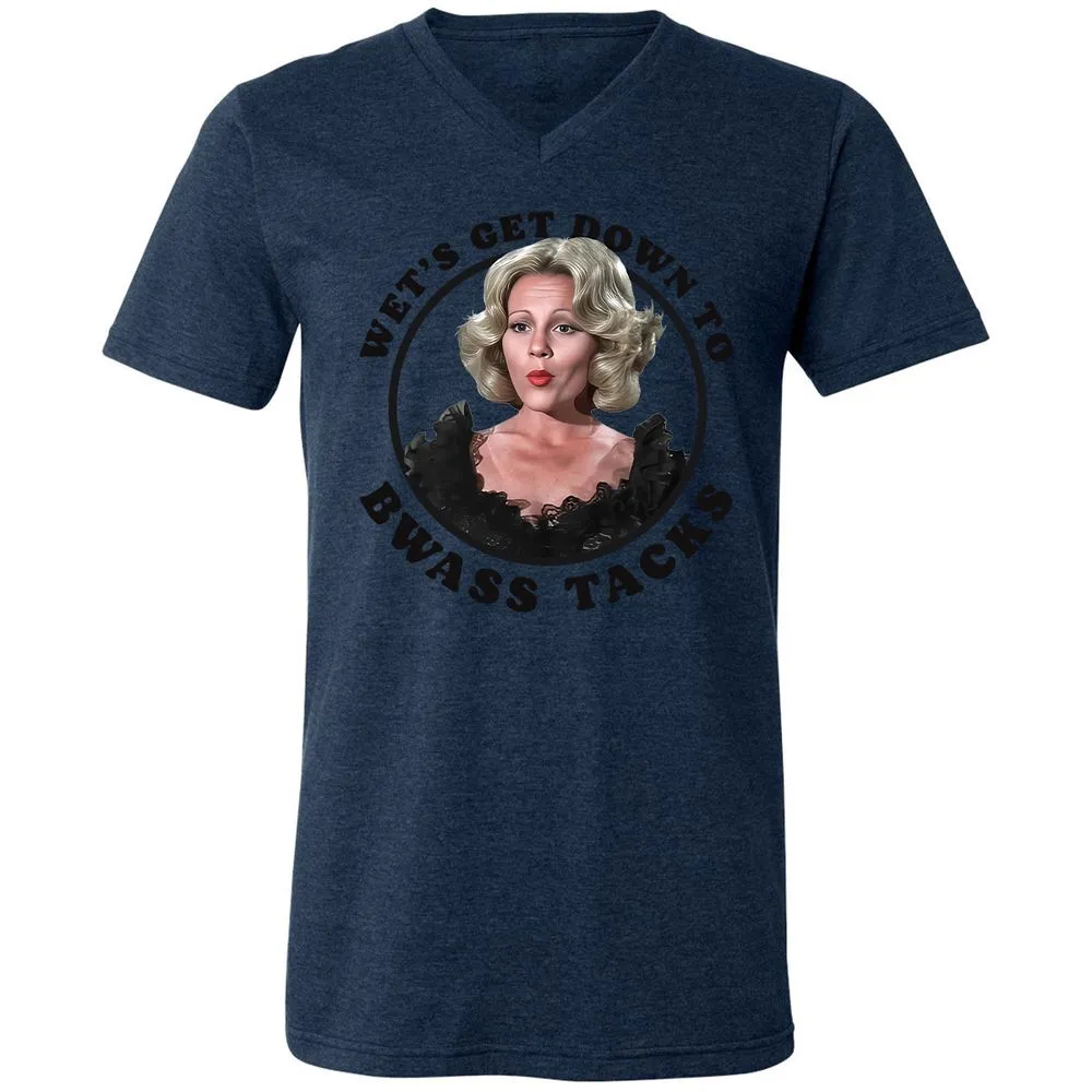 Unisex V-Neck T-Shirt - 8HRLUR38 - Heather Navy - 15