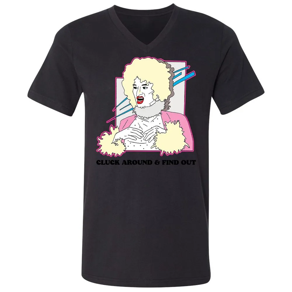 Unisex V-Neck T-Shirt - ZHEKAEQW - Black - 16