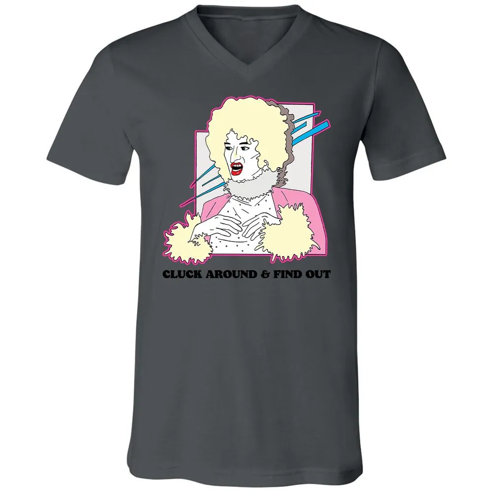 Unisex V-Neck T-Shirt - ZHEKAEQW - Asphalt - 12