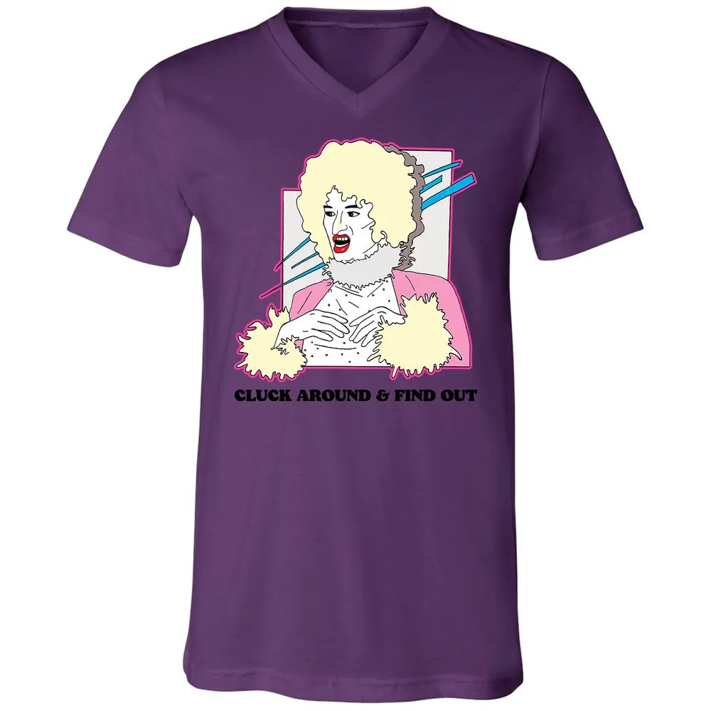 Unisex V-Neck T-Shirt - ZHEKAEQW - Team Purple - 2