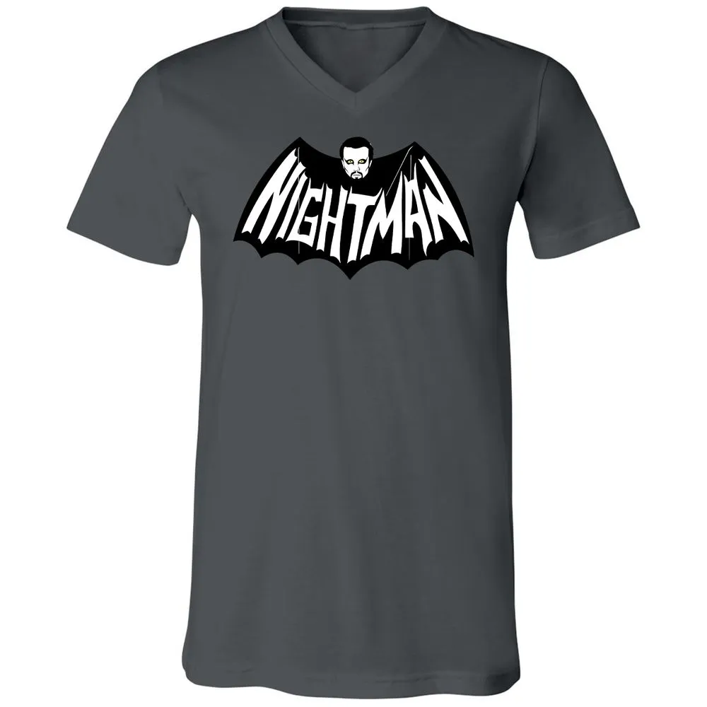 Unisex V-Neck T-Shirt - 5KA9E4HQ - Asphalt - 12