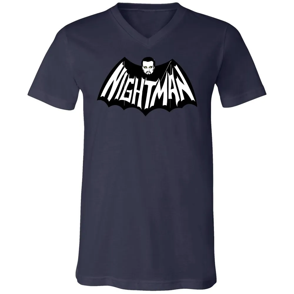 Unisex V-Neck T-Shirt - 5KA9E4HQ - Navy - 9