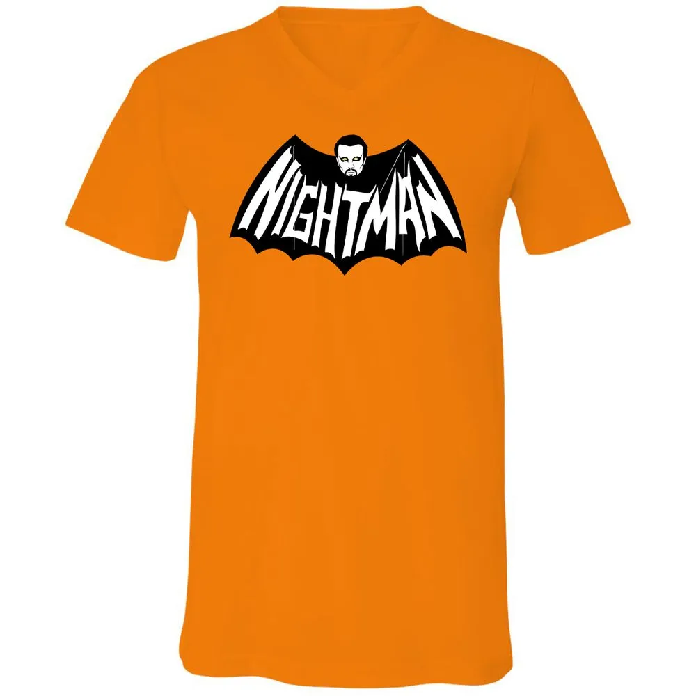 Unisex V-Neck T-Shirt - 5KA9E4HQ - Orange - 11