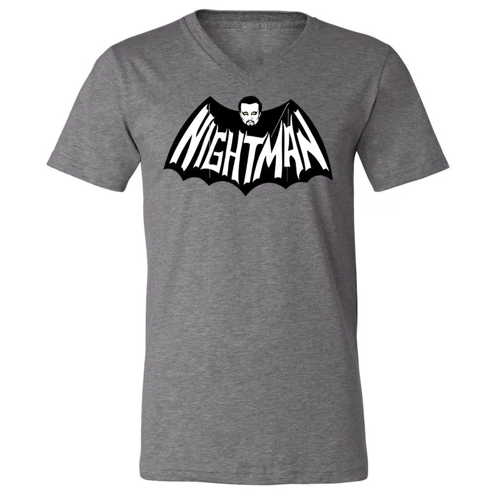 Unisex V-Neck T-Shirt - 5KA9E4HQ - Deep Heather - 13