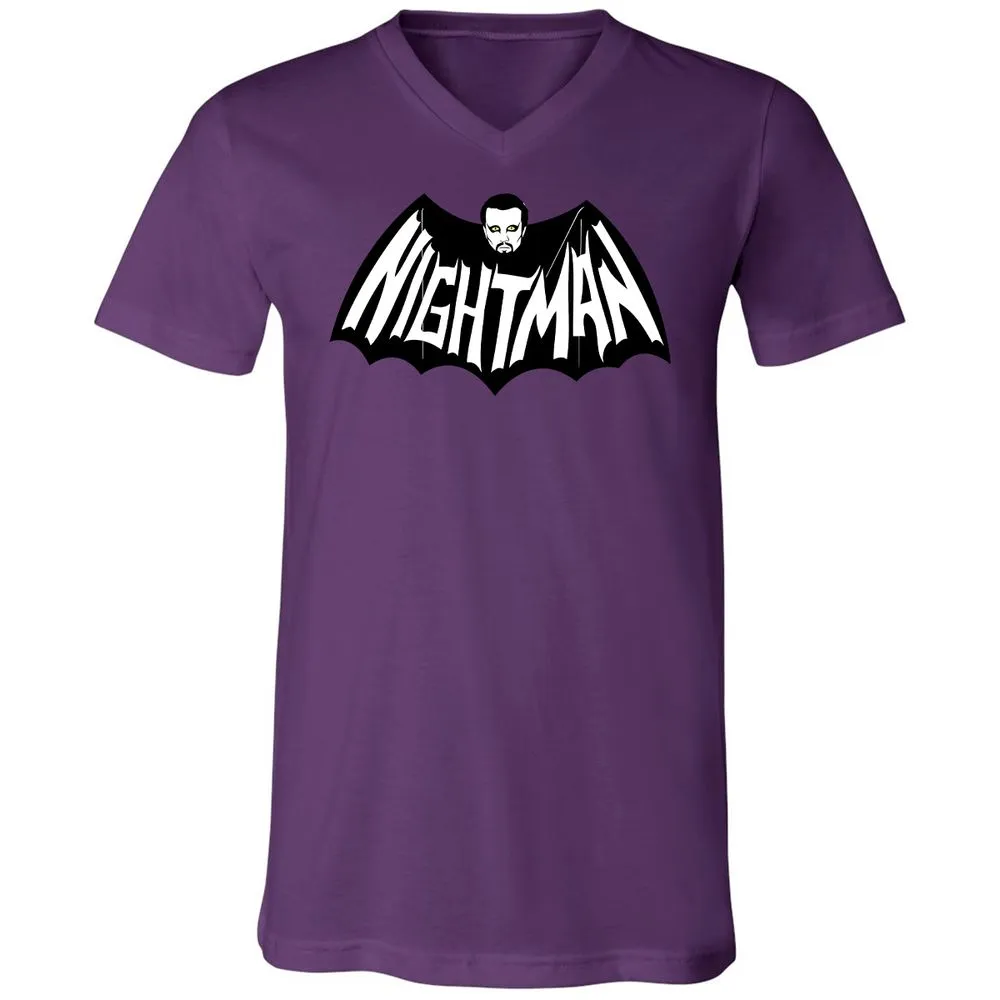 Unisex V-Neck T-Shirt - 5KA9E4HQ - Team Purple - 2