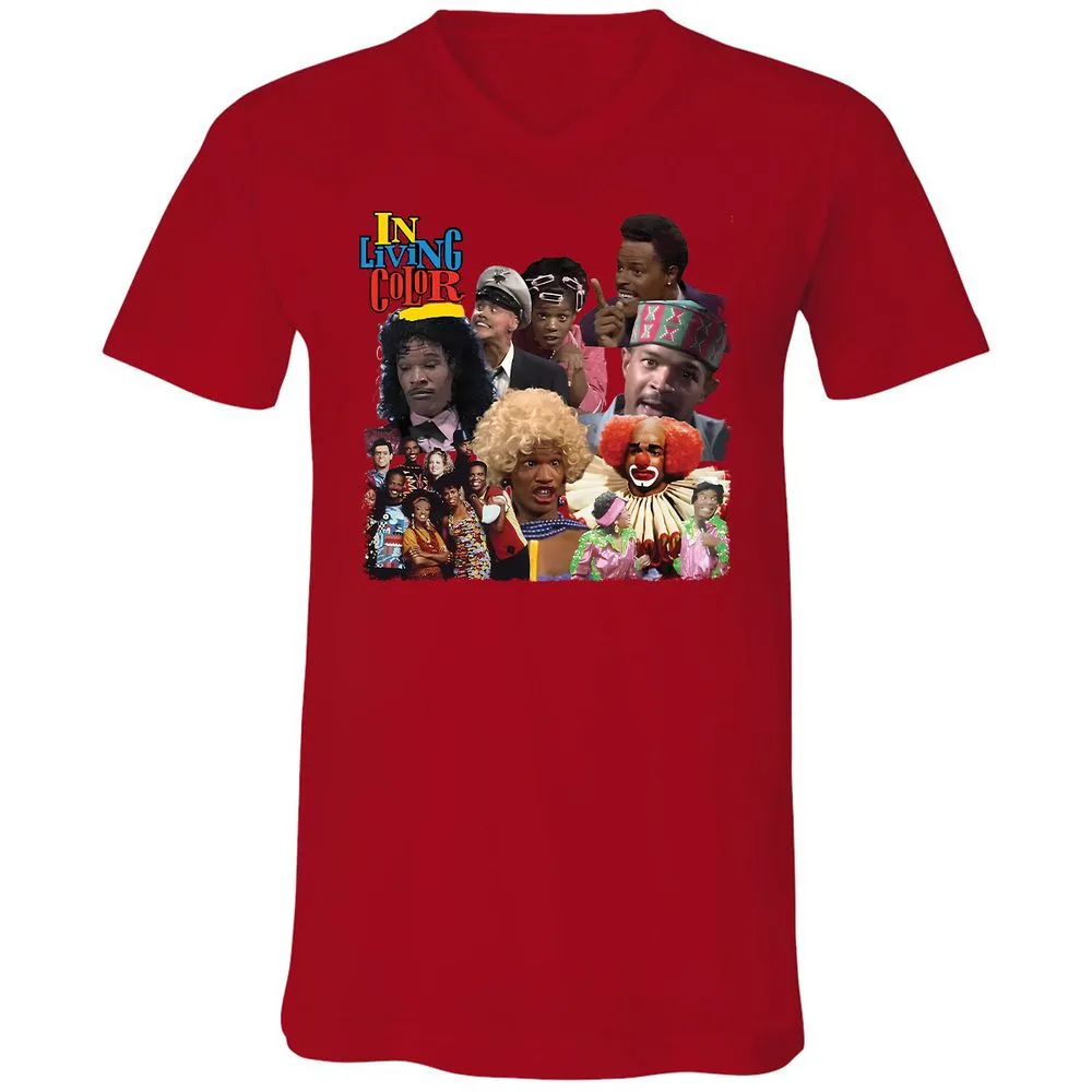 Unisex V-Neck T-Shirt - EUEP11XE - Red - 3