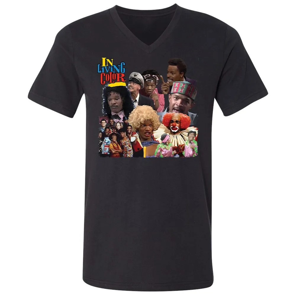 Unisex V-Neck T-Shirt - EUEP11XE - Black - 16