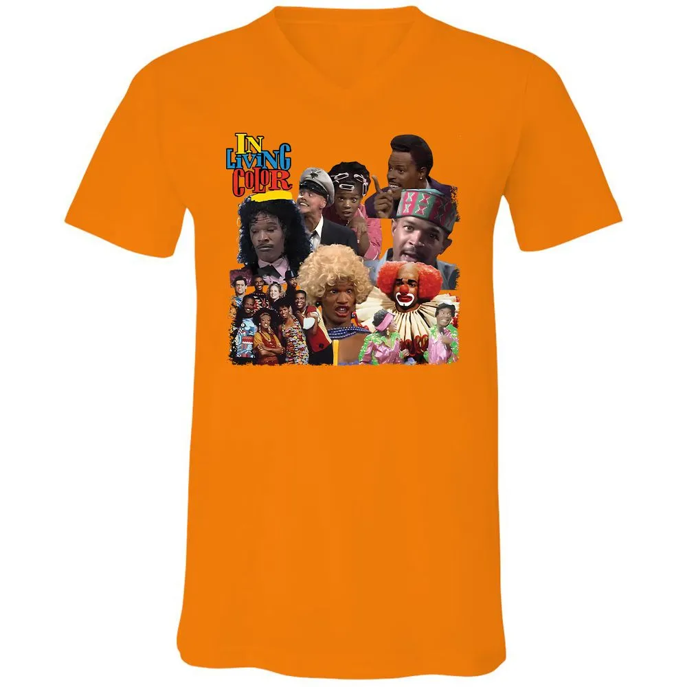 Unisex V-Neck T-Shirt - EUEP11XE - Orange - 11