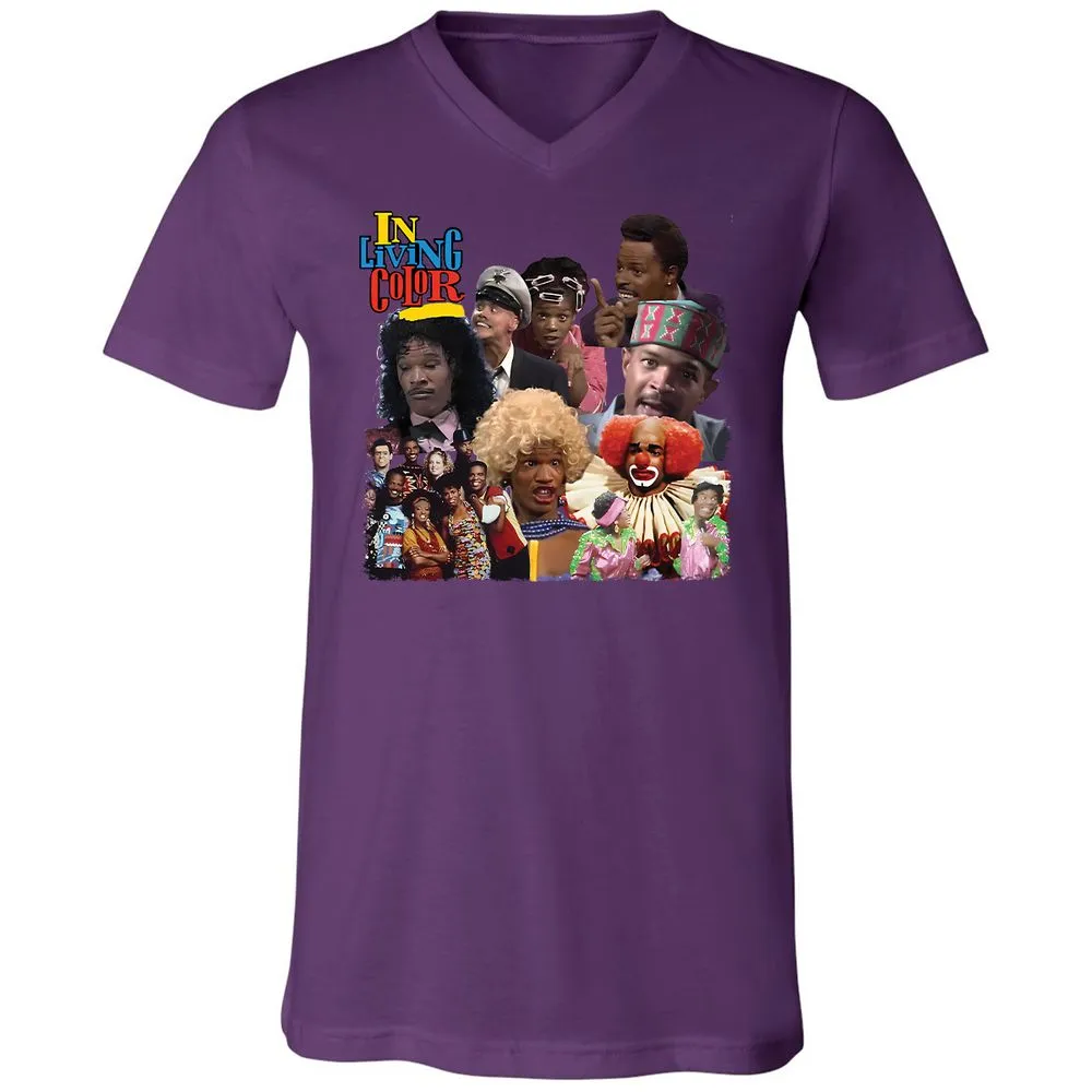 Unisex V-Neck T-Shirt - EUEP11XE - Team Purple - 2