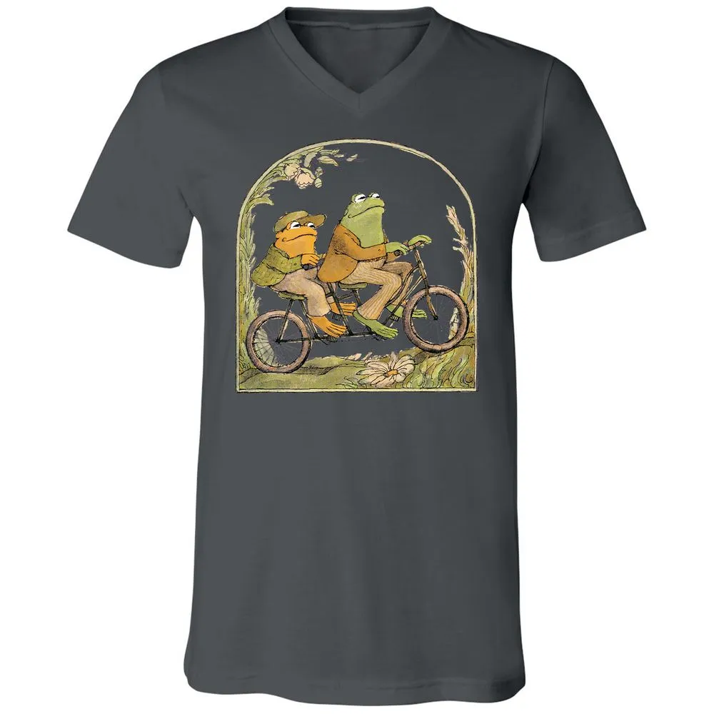 Unisex V-Neck T-Shirt - 7AV6YHNU - Asphalt - 12