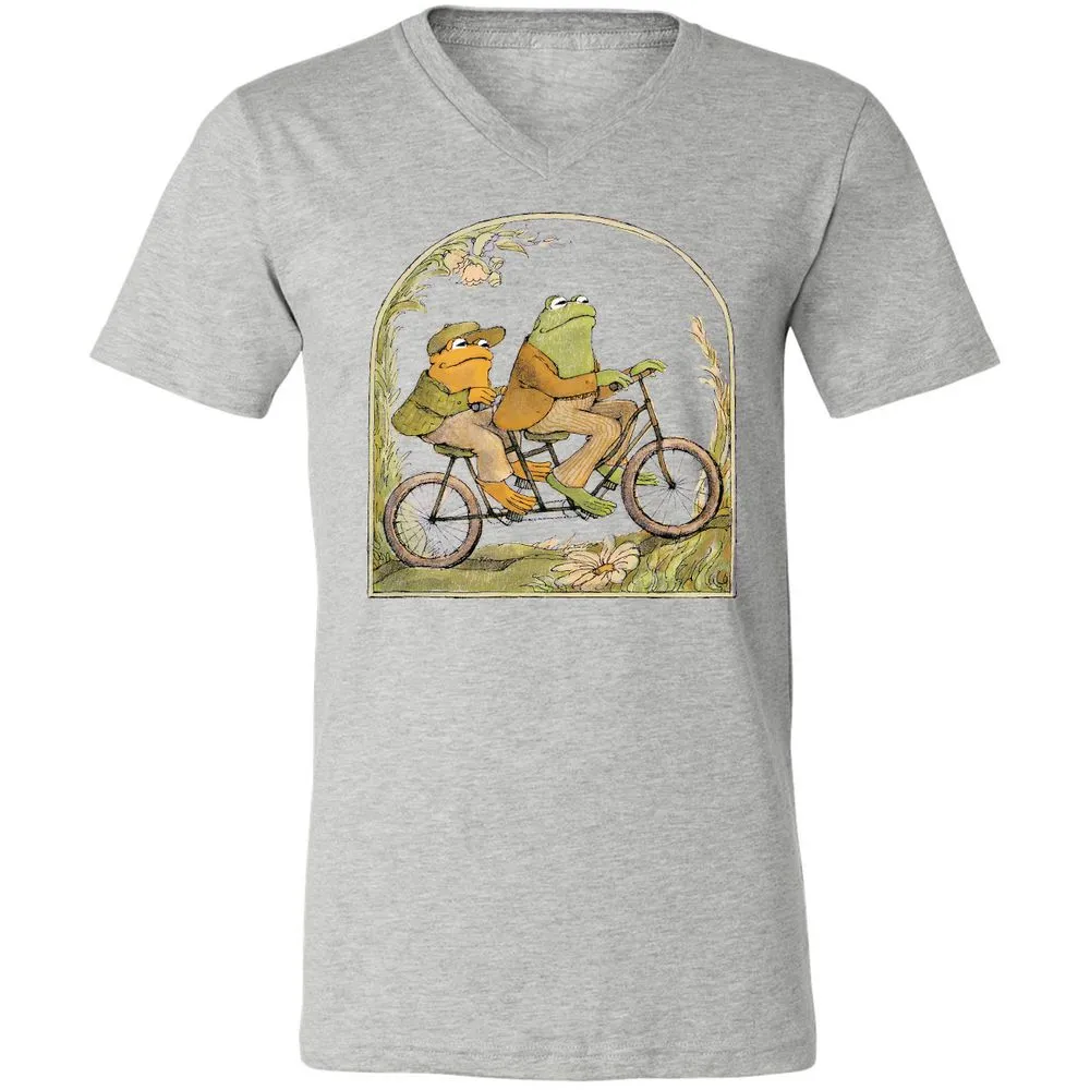 Unisex V-Neck T-Shirt - 7AV6YHNU - Athletic Heather - 7
