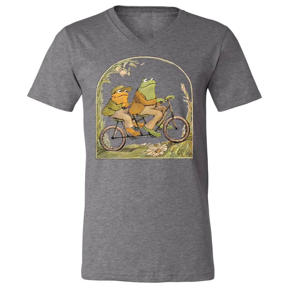 Unisex V-Neck T-Shirt - 7AV6YHNU - Deep Heather - 13