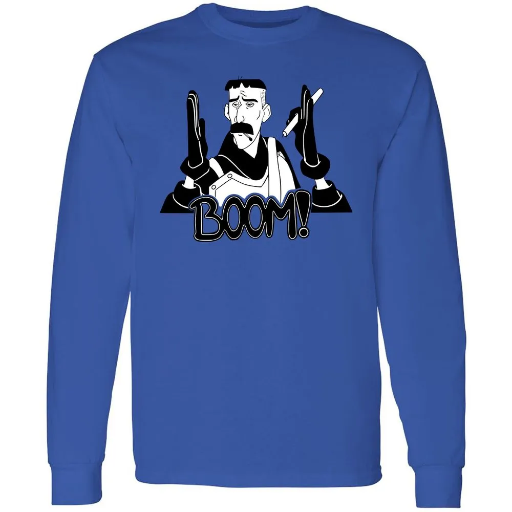 Long Sleeve T-Shirt - DM89XFUB - Royal - 4