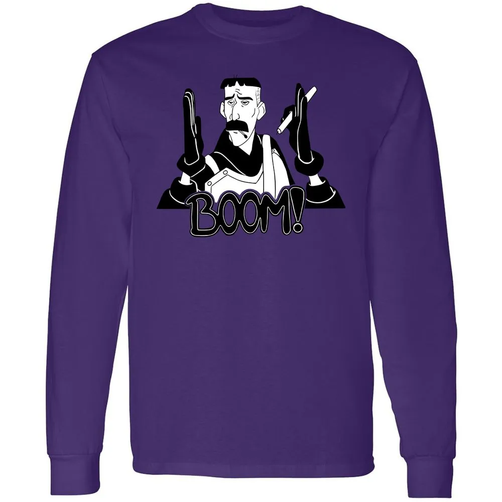 Long Sleeve T-Shirt - DM89XFUB - Purple - 13