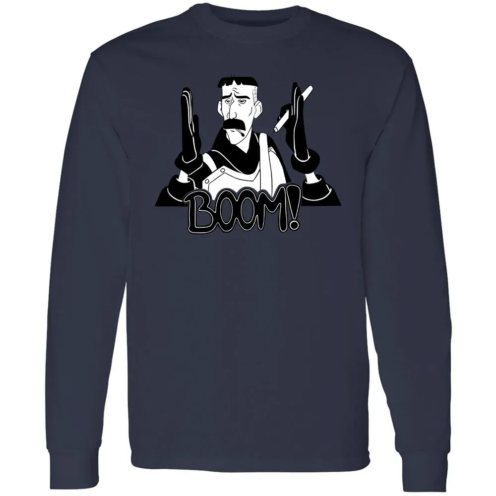 Long Sleeve T-Shirt - DM89XFUB - Navy - 12