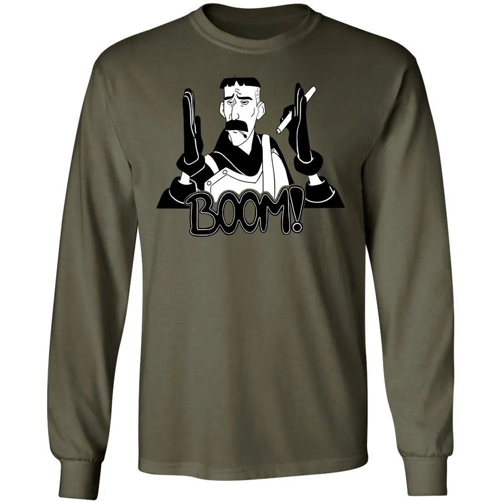 Long Sleeve T-Shirt - DM89XFUB - Military Green - 7