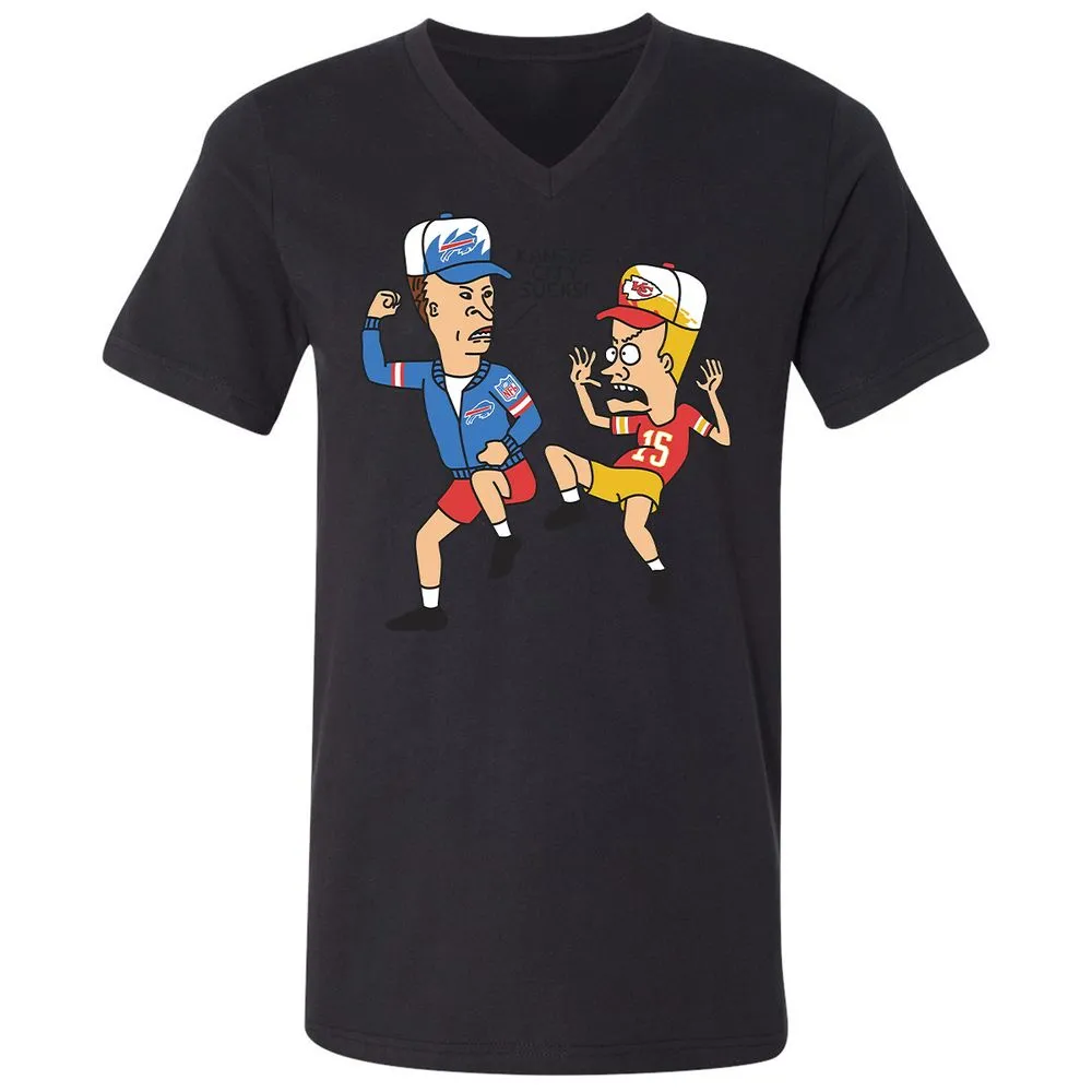 Unisex V-Neck T-Shirt - 852LTBDQ - Black - 16