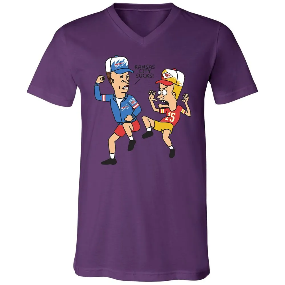 Unisex V-Neck T-Shirt - 852LTBDQ - Team Purple - 2