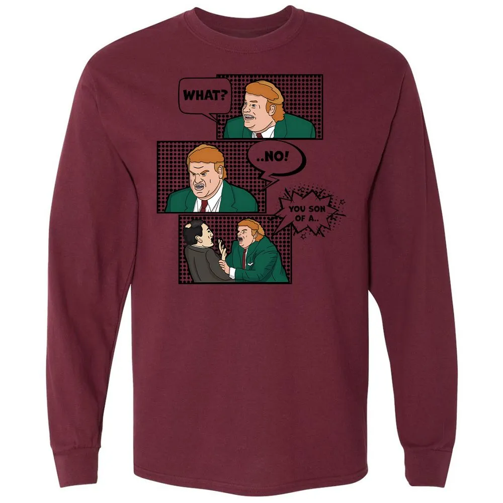 Long Sleeve T-Shirt - WTS3KJ95 - Maroon - 11