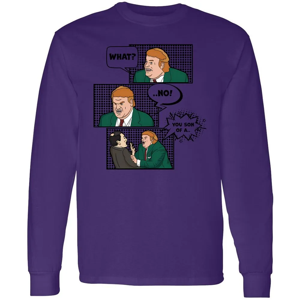 Long Sleeve T-Shirt - WTS3KJ95 - Purple - 13