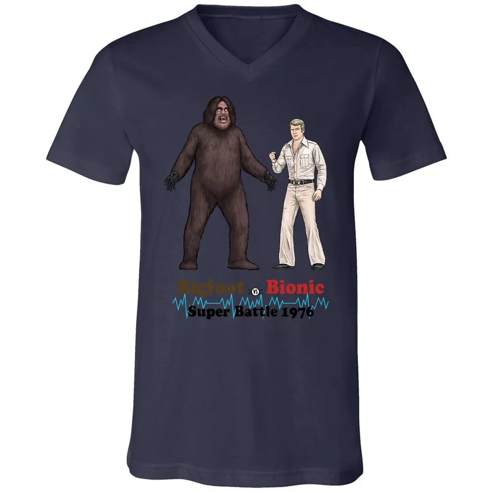 Unisex V-Neck T-Shirt - G7NMGAGQ - Navy - 9