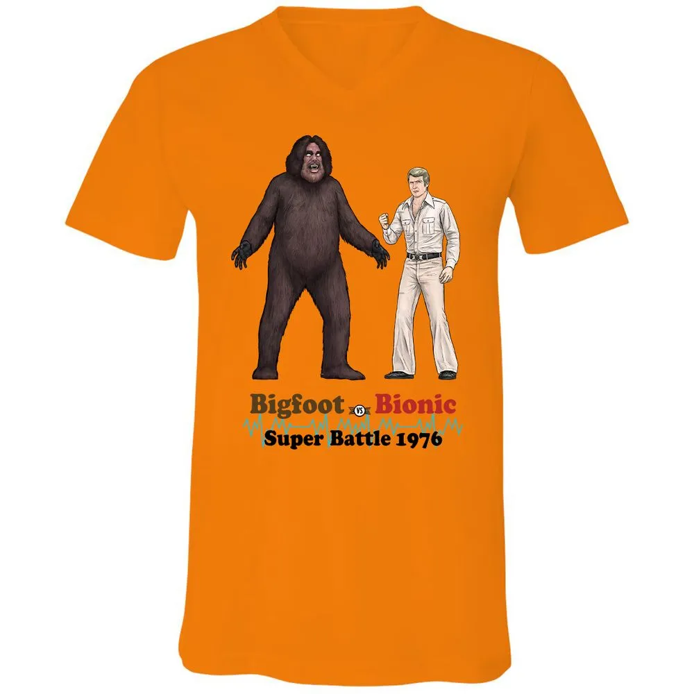 Unisex V-Neck T-Shirt - G7NMGAGQ - Orange - 11