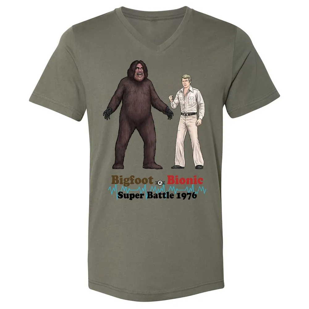 Unisex V-Neck T-Shirt - G7NMGAGQ - Military Green - 10