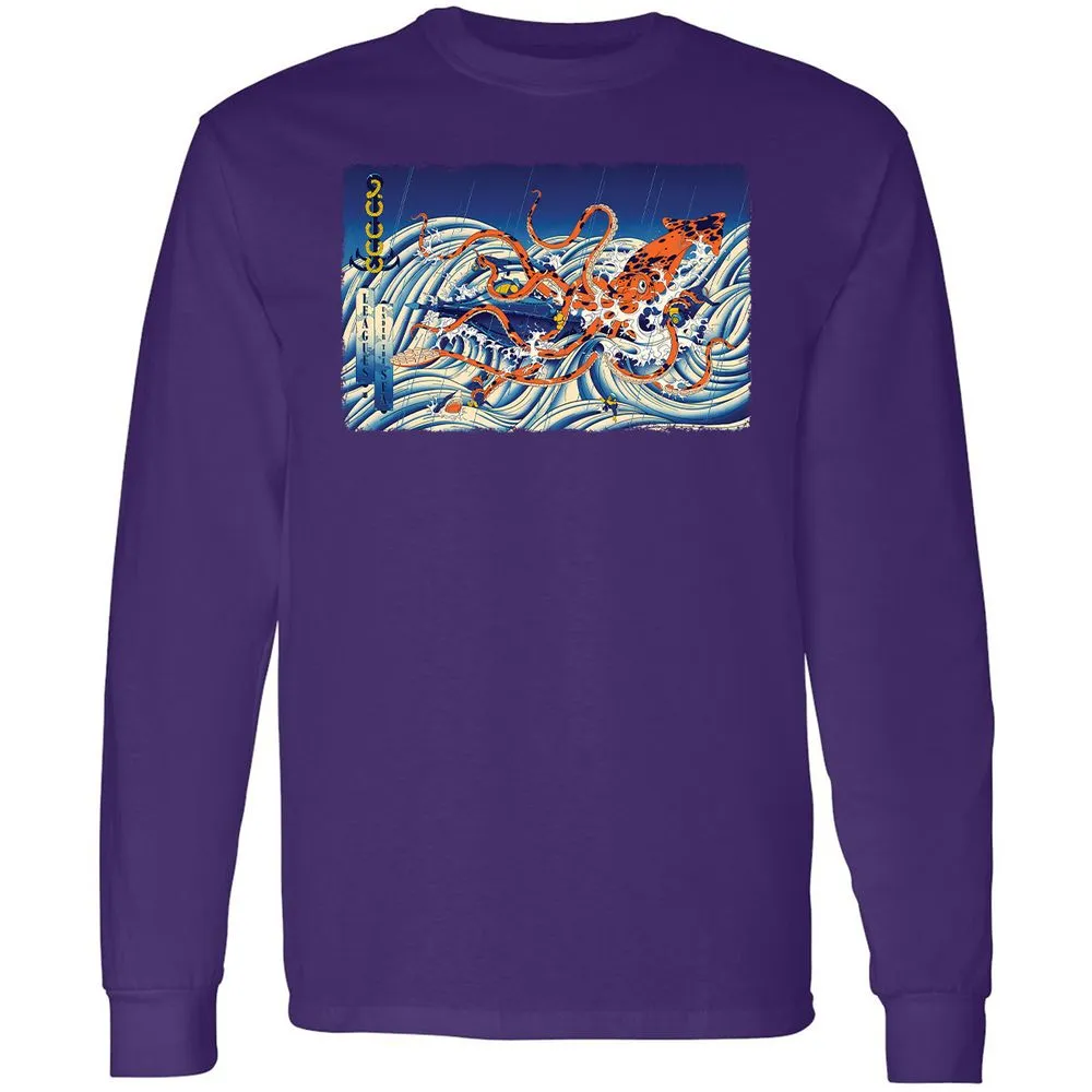 Long Sleeve T-Shirt - XQVHDVQ8 - Purple - 13