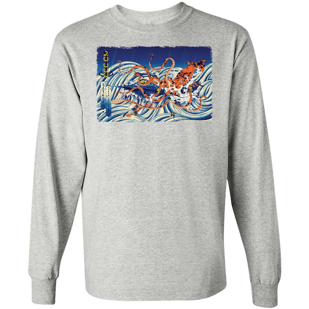 Long Sleeve T-Shirt - XQVHDVQ8 - Ash - 5