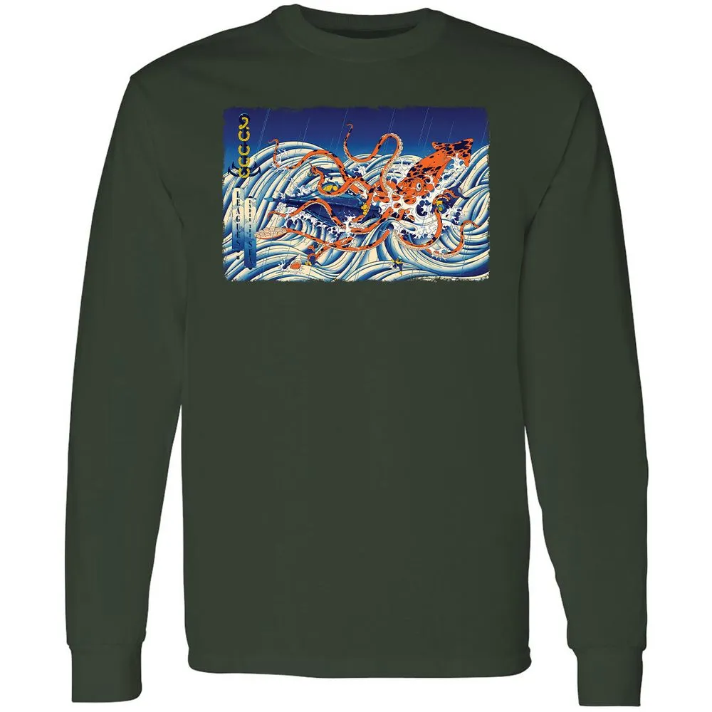 Long Sleeve T-Shirt - XQVHDVQ8 - Forest Green - 8